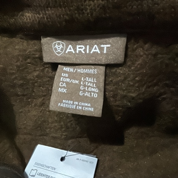 Ariat Men’s Caldwell Reinforced Snap Sweater in Brindlewood NWT This is a LTall! - Picture 10 of 12